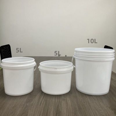 Polypropyleen 4L 5L 8L 10L 15L 18L voedselkwaliteit plastic emmer met warmteoverdruk