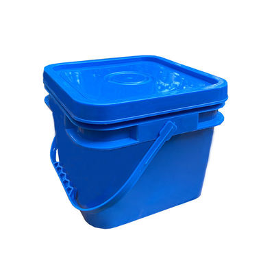 Aanpasbare 2 gallon emmer Food Grade 8L Clear Square Plastic Bucket met deksel