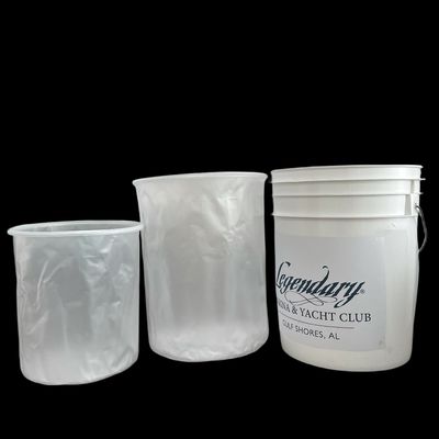 GAP/ISO/FDA gecertificeerde 5 Gallon Bucket Liner Plastic Container Liner met deksel en handvat