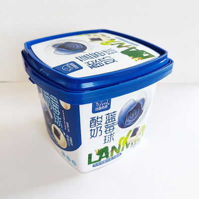 Aanpassen JA 1000 ml PP luchtdicht koekjes emmer Koekjes container Plastic emmer met deksel