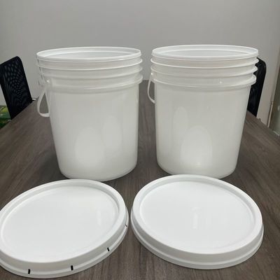 Voedsel Distributie Oplossingen 7 Gallon Plastic Bucket met Printed in Blue