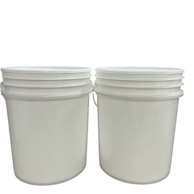 Voedsel Distributie Oplossingen 7 Gallon Plastic Bucket met Printed in Blue