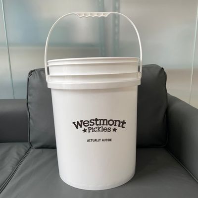 20L 5 Gallon Square Plastic Paint Bucket met Logo Printing en Custom Design