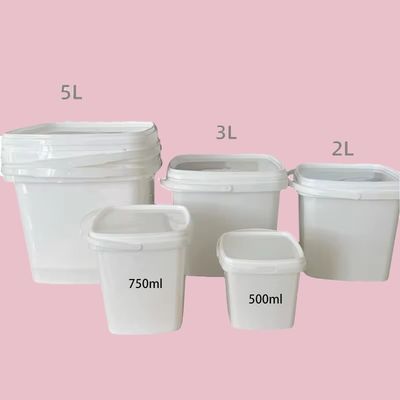 Op maat gemaakte vierkant 1L 2L 3L 4L 5L 10L 15L 16L 18L 20L 25L PP plastic vat voor groothandel