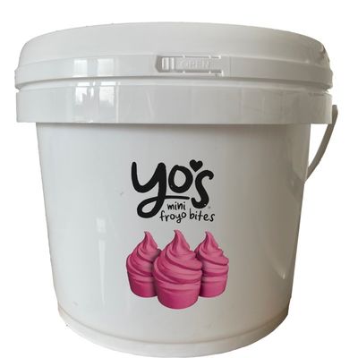 Aanpassen 1L 2L 3L 4L 5L ronde plastic emmers met deksels en handvaten voor voedselopslag