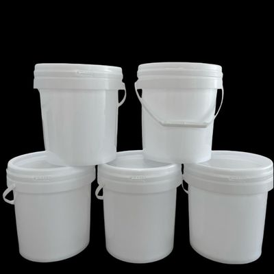 Veilig huisdiervoedsel opslag 2 gallon 8L witte plastic emmer met deksel en tamper proof zegel