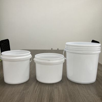 Veilig huisdiervoedsel opslag 2 gallon 8L witte plastic emmer met deksel en tamper proof zegel