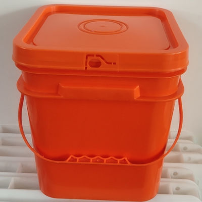 4L 5L 6L 8L 10L plastic vierkante emmer met handvat en deksel