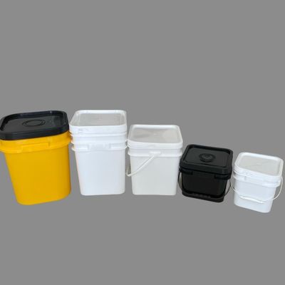 1L 2L 3L 4L 5L 6L 7L 8L 10L vierkante plastic emmer met aangepast kleurenprintlogo