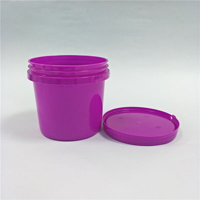 Duurzame 1L Candy Bucket 32oz Printed Popcorn Plastic Bucket met deksel en handvat