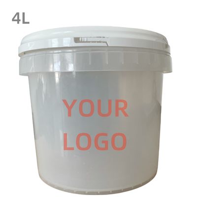 Custom LOGO 1L 2L 3L 4L Duidelijke container Verpakking Plastic emmer met deksels