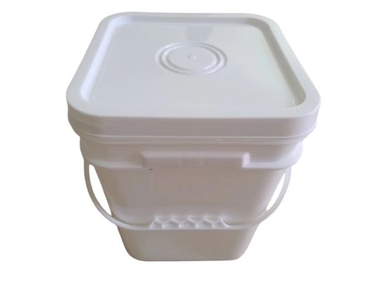 Food Grade Safe Verf Popcorn Witte Plastic Emmers Met Deksels Aanpassen 2L 5L 10L 20L 25L