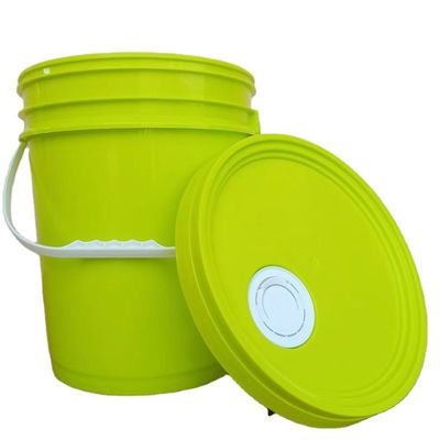Aanpassen 1L 2L 3L 5L 8L 10L 15L 20L 25L Plastic Bucket Ronde vorm emmer met handvat