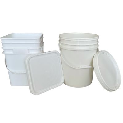 1L 2L 5L PP Verpakkingscontainer Plastic Drum Seal Verf Emmer Emmers met handvaten