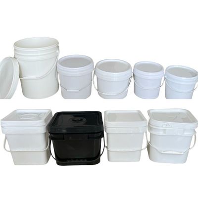 Recyclebare plastic emmers van 1 liter en 5 liter met GAP/ISO/FDA-certificering
