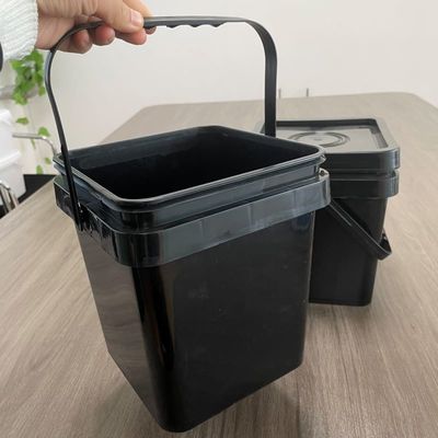 4L 5L 6L 8L vierkante plastic emmers met handvat vierkante of ronde ronde of vierkante emmer