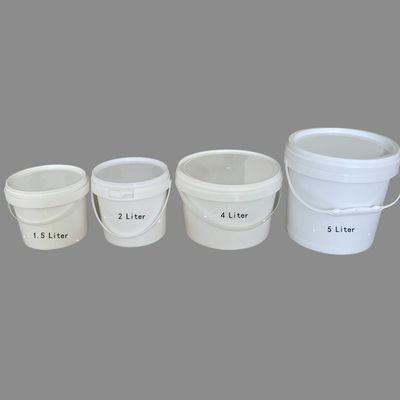 Ronde emmers met een dikte van 1,0-2,5 mm, 5 liter, perfect voor voedselverpakkingen, aanpasbaar en duurzaam