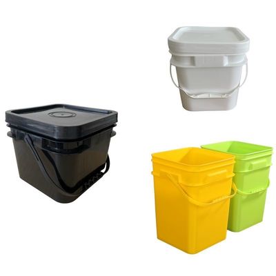 Ronde of vierkant 10 liter HDPE plastic emmer Duurzaam en stevig 1,0-2,5 mm Dikte
