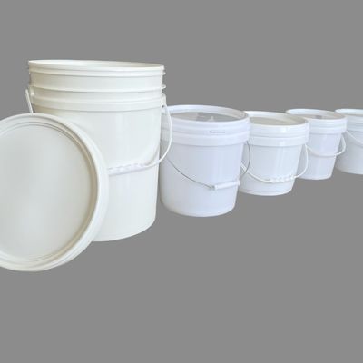 5L Custom Colors Logo Duidelijke Plastic Ronde Emmer Met Handvat En Deksel Voor Voedselverpakking