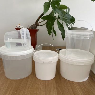 3L 4L 5L 6L 8L 10L 18L emmers met deksel Plastic emmercontainer met lekvrije deksel