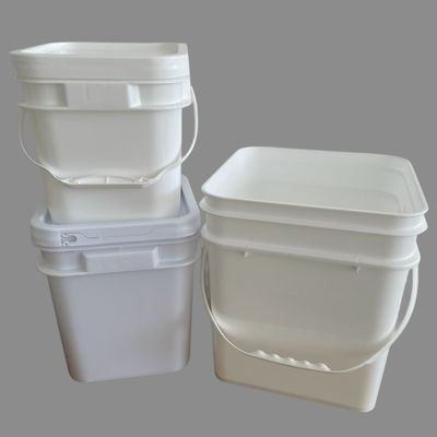 5L 6L 8L 10L 15L 18L 20L Emmer PP Materiaal Zwart Plastic Vierkant Bucket Tool Aanpassen