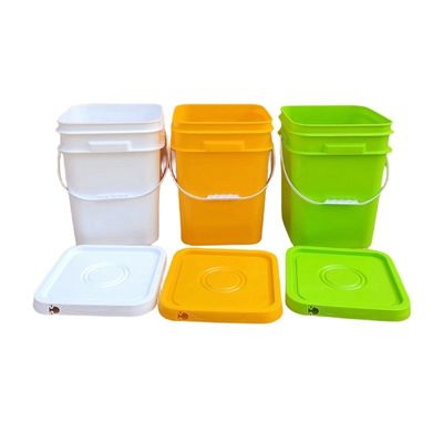 Gereedschap 20L 25L Food Grade 5 Gallon 7 Gallon Plastic Bucket met deksel Compost Square Bucket