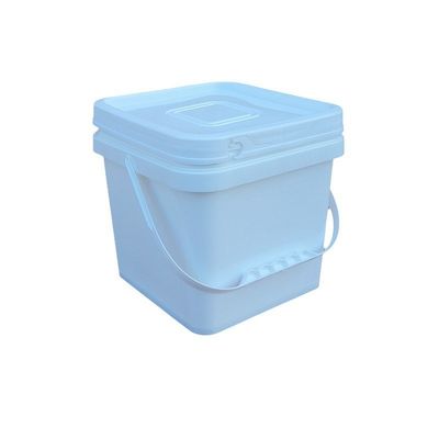 Aanpasbare 8L vierkante plastic emmer voor het verpakken van 2 gallon vierkante emmer in geel