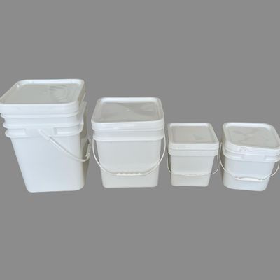 Metalen of kunststof handvat Vierkante plastic emmer met warmteoverdracht en IML-printen