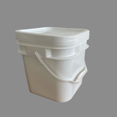Metalen of kunststof handvat Vierkante plastic emmer met warmteoverdracht en IML-printen
