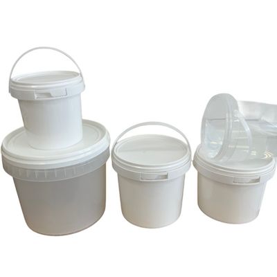 Gemakkelijke 20 liter plastic verf emmers met gemakkelijk te openen ontwerp en sterke handgrepen