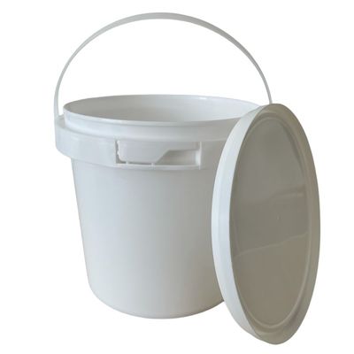 2L Tamperproof Packaging Butter Bucket Transparent Clear White Buil Plastic Buckets