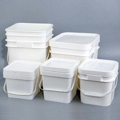 Vierkante plastic emmer voor kattenvuilcontainer 5L 6L 8L 12.5L 15L lekkagebestendige ontwerp