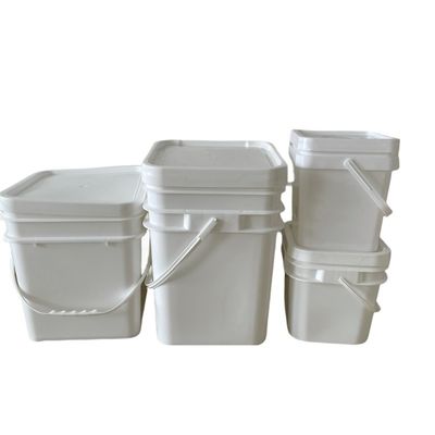 Vierkante emmer met deksel 4L 5L 6L 8L 10L 4 liter plastic emmer voor wateropslag
