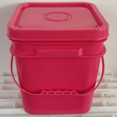 Vierkante emmer met deksel 4L 5L 6L 8L 10L 4 liter plastic emmer voor wateropslag