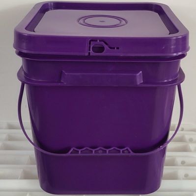 Vierkante emmer met deksel 4L 5L 6L 8L 10L 4 liter plastic emmer voor wateropslag