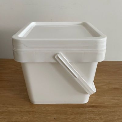 Vierkante emmer met deksel 4L 5L 6L 8L 10L 4 liter plastic emmer voor wateropslag
