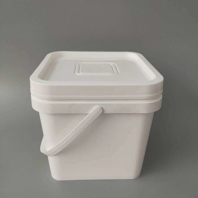 Vierkante emmer met deksel 4L 5L 6L 8L 10L 4 liter plastic emmer voor wateropslag