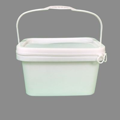 Ronde of vierkant emmer Aanpassen 3L vierkant plastic emmer met gemakkelijk open en dicht deksel