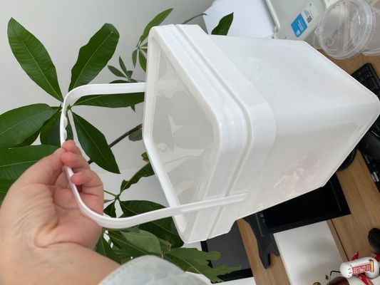 Ronde of vierkant emmer Aanpassen 3L vierkant plastic emmer met gemakkelijk open en dicht deksel
