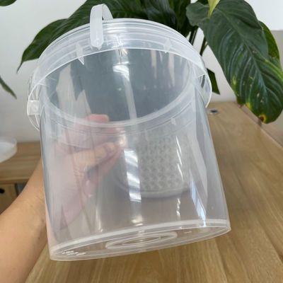 Duurzame plastic emmer aanpassen PP ijscontainer met en aangepast ontwerp