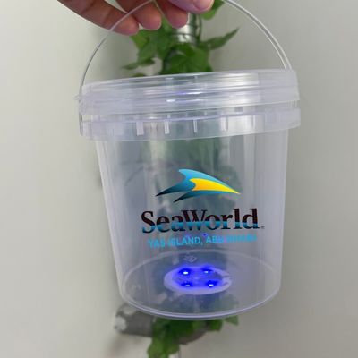 Duurzame plastic emmer aanpassen PP ijscontainer met en aangepast ontwerp