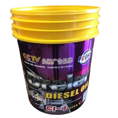 20 liter plastic emmer met afvoer deksels en maat dikte 1,0 tot 2,5 mm maat