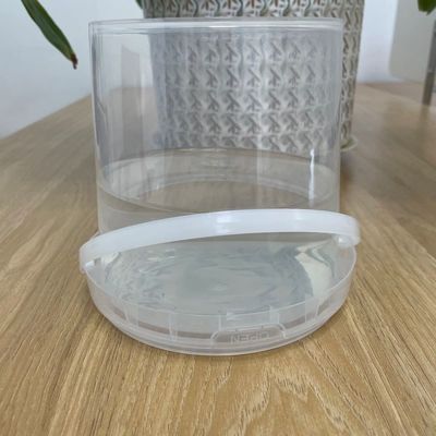 Custom Logo Printing Plastic Bucket met deksel Food Grade Wit en milieuvriendelijk