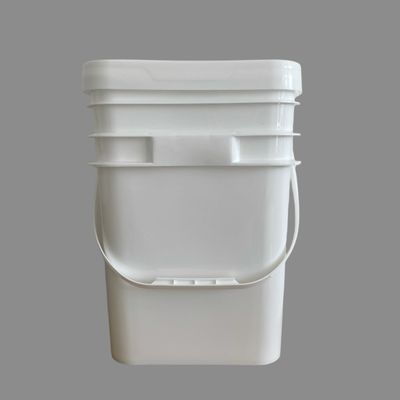 5 Gallon 6 Gallon Verf Custom Plastic Bucket Bucket met dicht deksel Vierkante vorm Bucket