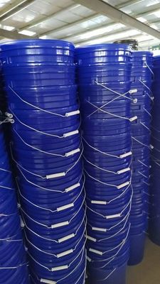 Zilkschermdruk 5 Gallon 6 Gallon Kleur Plastic Bucket met Handle Customise