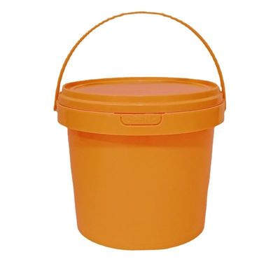 1L-10L heldere plastic emmers met deksel en handvat Multifunctioneel dikte 1,0-2,5 mm