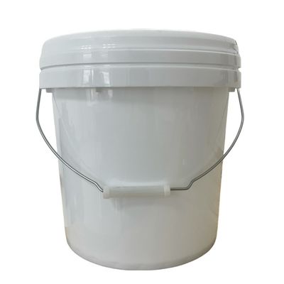 8L Food Grade Bucket met deksel en handvat 2 Gallon Ronde Plastic Bucket in helder wit