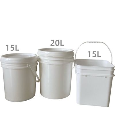 Gereedschap op maat 2L 5L 8L 10L 20L 25L 5 liter plastic emmer met deksel en handvat Duurzaam