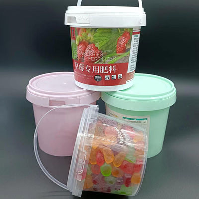 Silk Screen Printing Square Buckets 1 liter container voor specerijen en meel