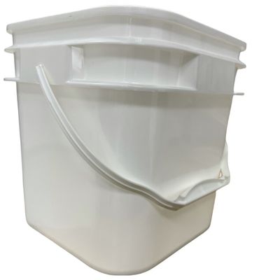 Tamper proof zegel 5L 6L vierkant emmer met verzegeld deksel en logo geprinte plastic emmer
